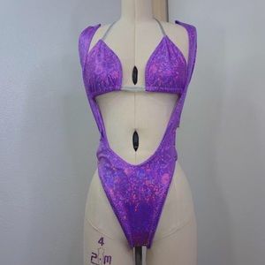 Purple suspender set!